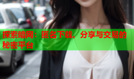 探索暗网：匿名下载、分享与交易的秘密平台