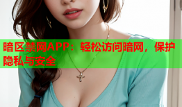 暗区禁网APP：轻松访问暗网，保护隐私与安全