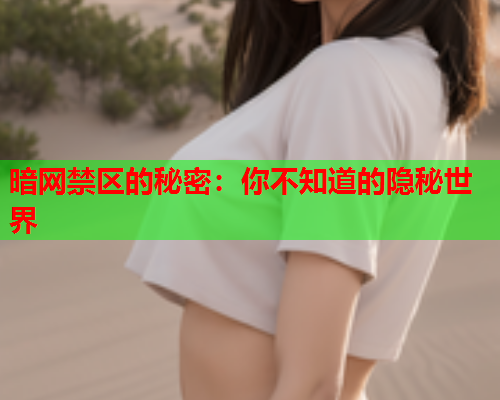 暗网禁区的秘密：你不知道的隐秘世界