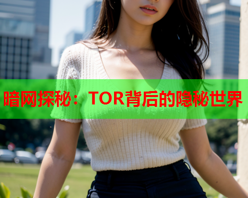 暗网探秘：TOR背后的隐秘世界