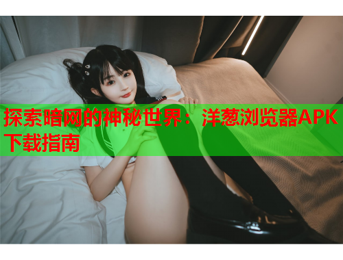 探索暗网的神秘世界：洋葱浏览器APK下载指南