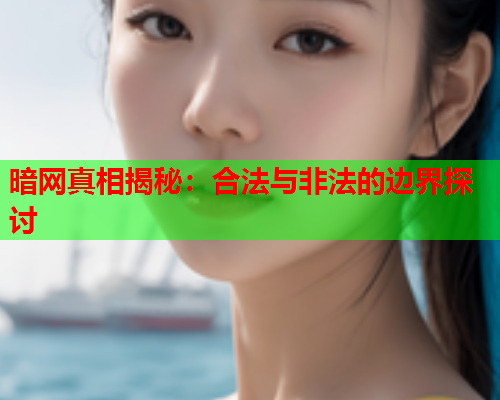 暗网真相揭秘：合法与非法的边界探讨