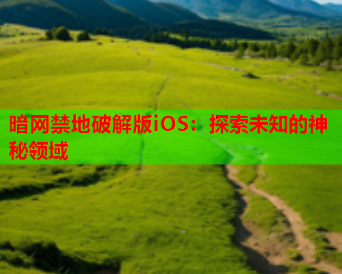 暗网禁地破解版iOS：探索未知的神秘领域