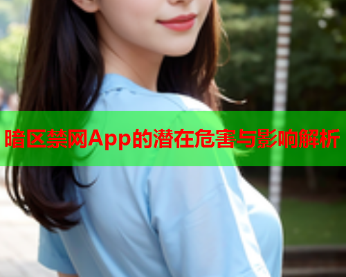 暗区禁网App的潜在危害与影响解析