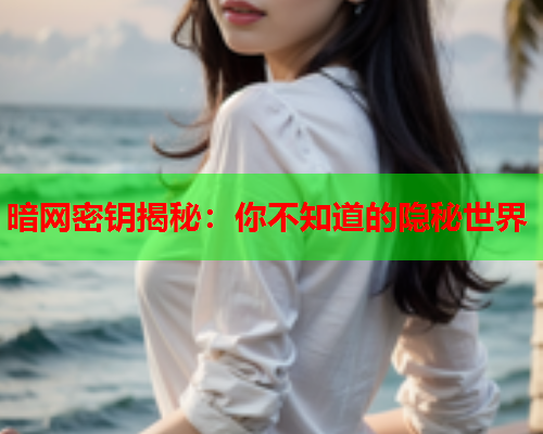 暗网密钥揭秘：你不知道的隐秘世界