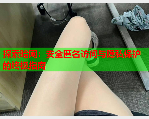 探索暗网：安全匿名访问与隐私保护的终极指南