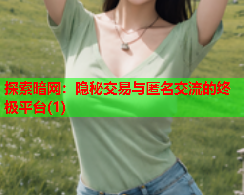 探索暗网：隐秘交易与匿名交流的终极平台(1)